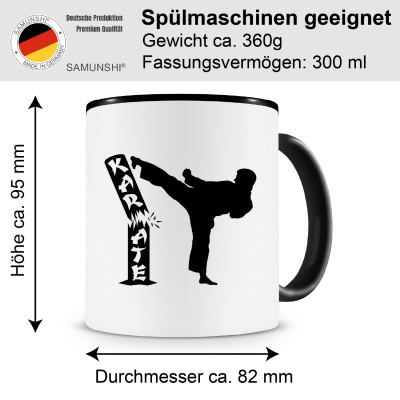 Tasse mit dem Motiv Karate Karatek�mpfer - Ansicht 2