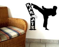 Wandtattoo Karate Karatekämpfer