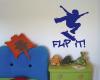 Wandtattoo Skate ”Flip it” Wandtattoo