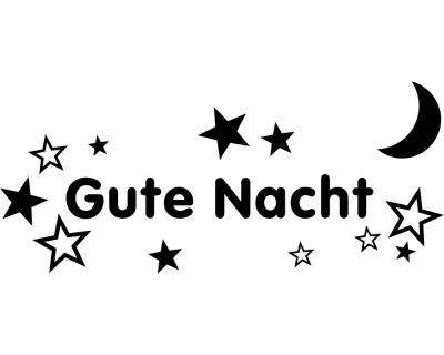 Wandtattoo ”Gute Nacht” Wandtattoo