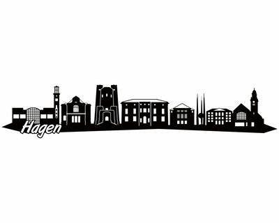 Hagen Skyline Wandtattoo