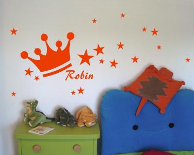 Wandtattoo Krone + Wunschname - Ansicht 2