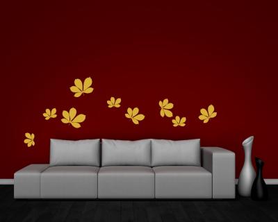 Kastanienbltter Wandtattoo Set - Ansicht 2