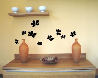 Kastanienbltter Wandtattoo Set