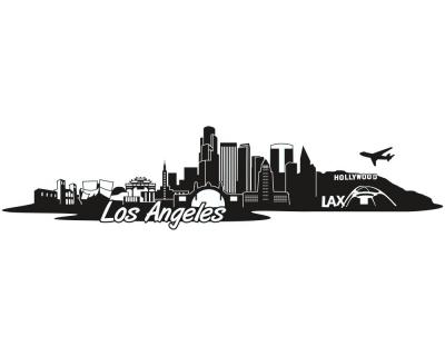 Los Angeles Skyline Autoaufkleber