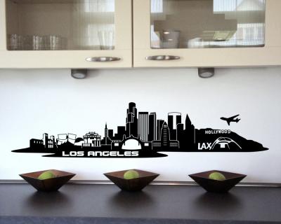 Wandtattoo Los Angeles LA Skyline - Ansicht 2
