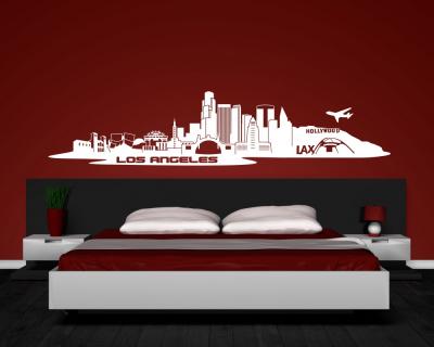 Wandtattoo Los Angeles LA Skyline - Ansicht 3