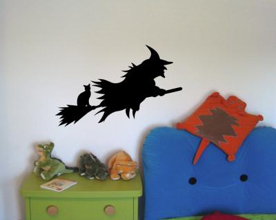 Halloween Hexe Wandtattoo - Ansicht 3