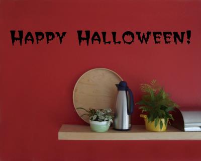 Happy Halloween Schriftzug Wandtattoo