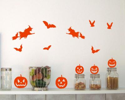 Halloween Wandtattoo Set