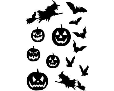 Halloween Wandtattoo Set Wandtattoo