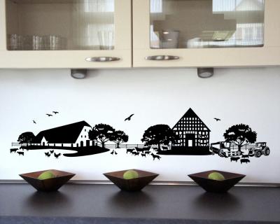 Wandtattoo Bauernhof mit Traktor - Ansicht 3