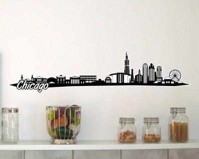 Chicago Skyline Wandtattoo