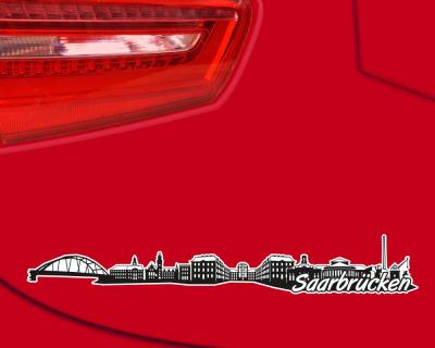 Saarbrcken Skyline Autoaufkleber Aufkleber