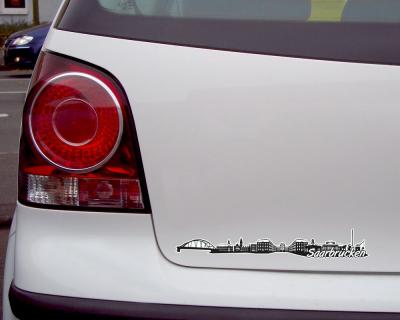 Saarbrcken Skyline Autoaufkleber - Ansicht 3
