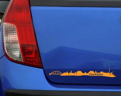 Saarbrcken Aufkleber Skyline - Ansicht 3
