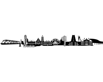 Wandtattoo Hamm Skyline - Ansicht 1