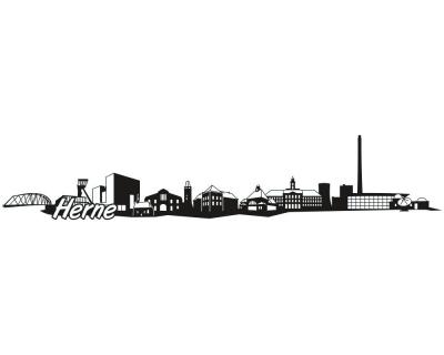 Herne Skyline Autoaufkleber - Ansicht 1