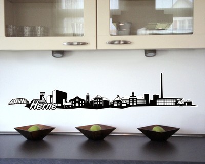 Herne Skyline Wandtattoo