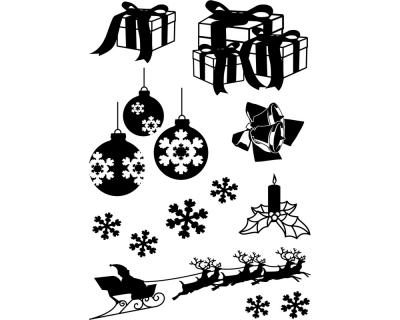 Weihnachts Wandtattoo Creativ-Set - Ansicht 1