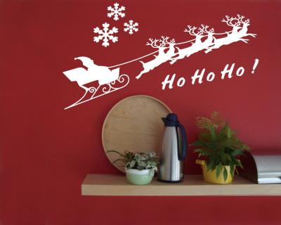 Nikolaus - Schlitten Wandtattoo - Ansicht 3