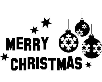 Merry Christmas Wandtattoo - Ansicht 1