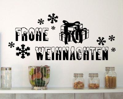 Frohe Weihnachten Wandtattoo
