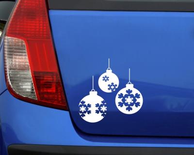 Weihnachtskugeln Aufkleber