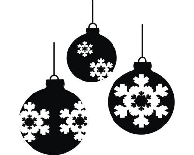 Weihnachtskugeln Aufkleber - Ansicht 1