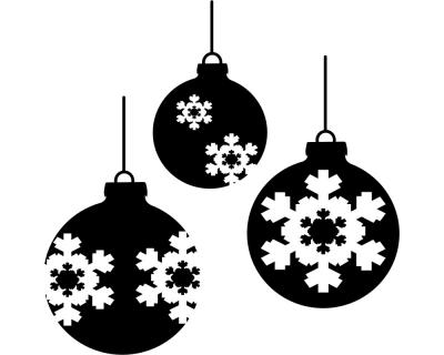 Weihnachtskugeln Wandtattoo - Ansicht 1