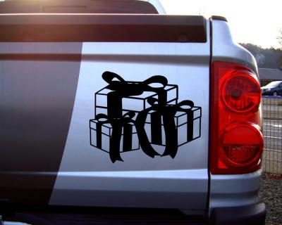 Weihnachtsgeschenke Autoaufkleber