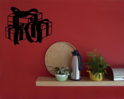 Weihnachtsgeschenke Wandaufkleber - Ansicht 2