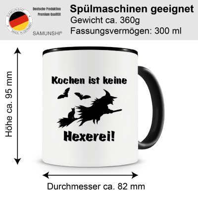 Tasse mit dem Motiv Kochen ist keine Hexerei - Ansicht 2