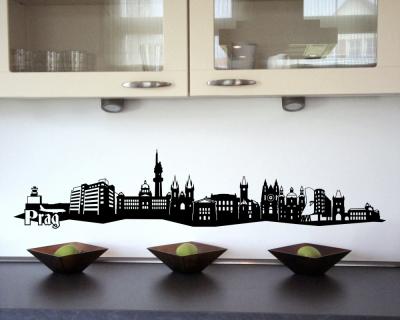 Wandtattoo Prag Skyline Wandtattoo