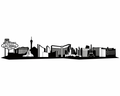 Las Vegas Skyline Wandtattoo - Ansicht 1