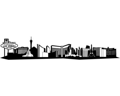 Wandtattoo Las Vegas Skyline - Ansicht 1