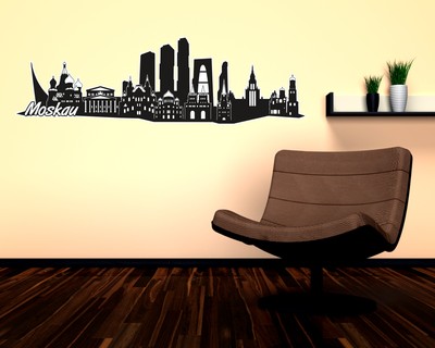 Moskau Skyline Wandtattoo