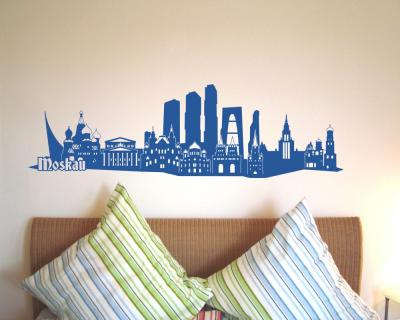 Wandtattoo Moskau Skyline