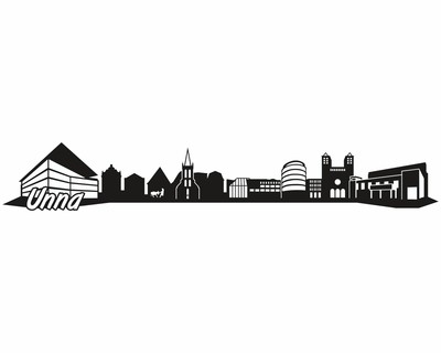 Unna Skyline Wandtattoo - Ansicht 1