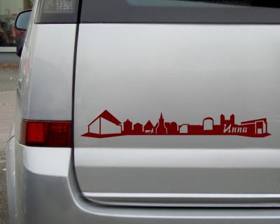 Unna Aufkleber Skyline