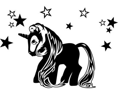 Wandtattoo Einhorn Wandaufkleber - Ansicht 1