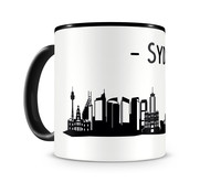 Tasse Sydney Skyline Tasse Modellnummer  schwarz/schwarz