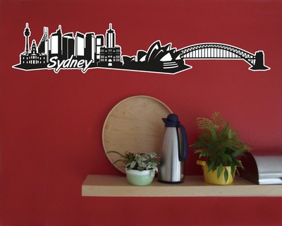 Sydney Skyline Wandtattoo