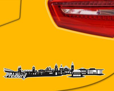 Freiburg Skyline Autoaufkleber