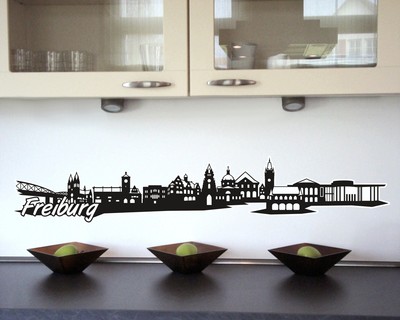 Freiburg Skyline Wandtattoo - Ansicht 2