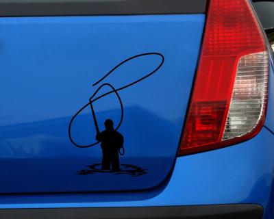 Angler Sportfischer Aufkleber