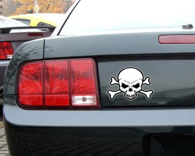 Piraten Totenkopf Aufkleber