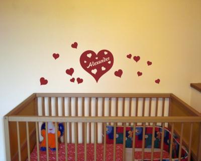 Valentinstags Wandtattoo Creativ-Set