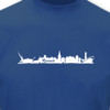 T-Shirt Rostock Skyline royal blau/wei L Sonderangebot