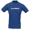 T-Shirt Rostock Skyline royal blau/weiß L Sonderangebot
